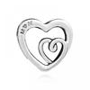 Pandora 790800c00 Intrinsic Infinity Heart Silver Charm
