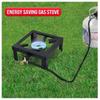 Outdoor Iron Gas Stove With Support Frame For Camping And Garden Cooking