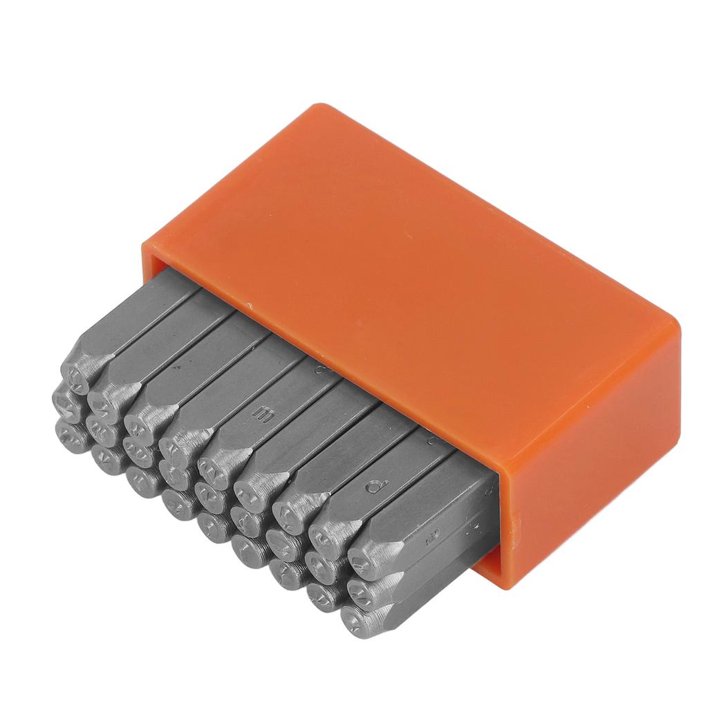 27 Pcs Metal Stamps Orange High Carbon Steel Metal Lowercase Letter Punch Stamp Set for Jewelry