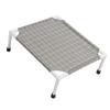 Elevated Dog Bed Sturdy Cooling Raised Dog Bed Detachable Washable Portable Pet Cot for All Seasons Square Pattern