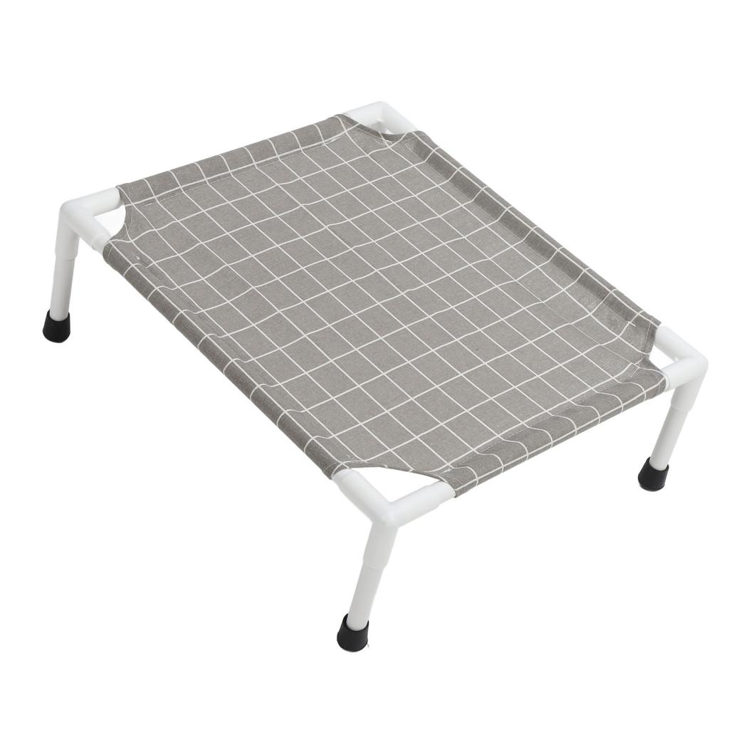 Elevated Dog Bed Sturdy Cooling Raised Dog Bed Detachable Washable Portable Pet Cot for All Seasons Square Pattern