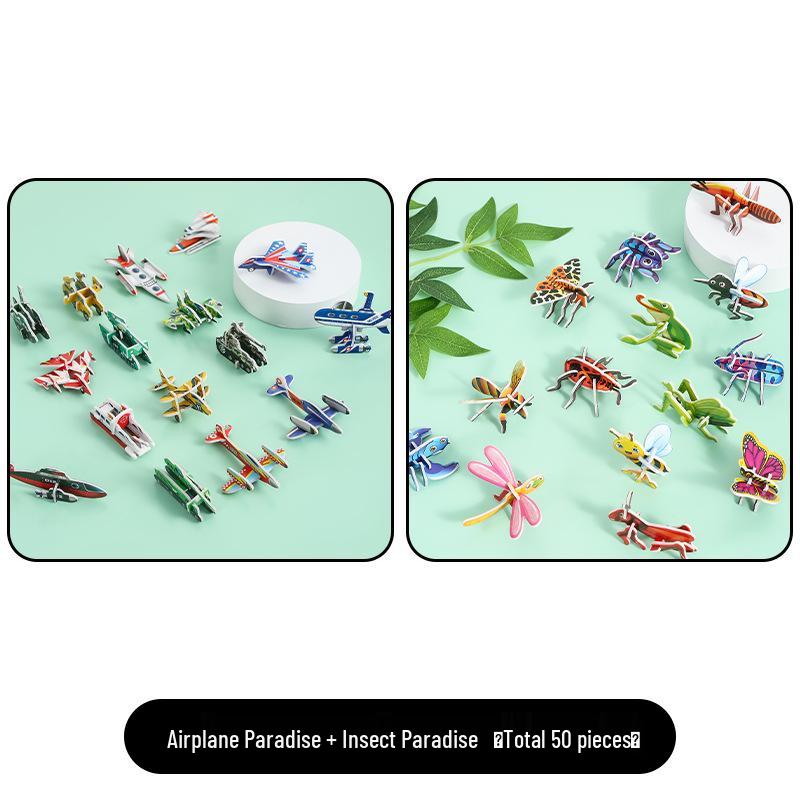 3D Insect Stereo Jigsaw Puzzle: Creative DIY Educational Toy for Kids