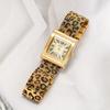 New Kai Leopard Print Women'S Watch, Stainless Steel Strap, Large Dial, Stylish And Trendy, Retro And Unique Women'S Watch
