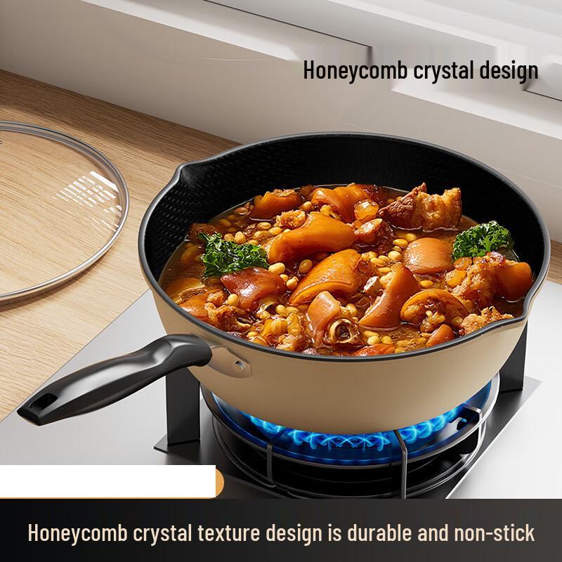 Yoshida Craftsman 34cm Honeycomb Non-stick Wok