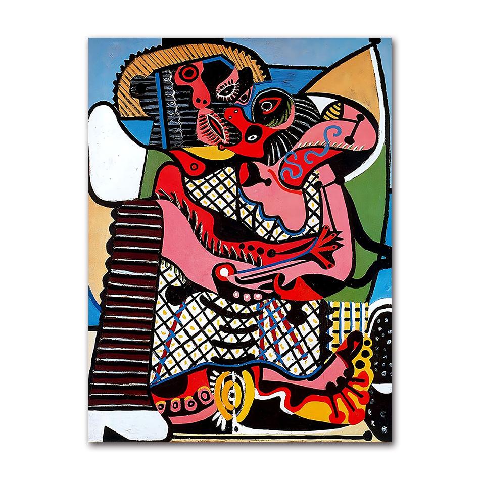 Abstract Figure Line Picasso Canvas Painting Posters and Prints Nordic Wall Art Pictures Home Living Room Murals Decor