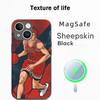 Slam Dunk Classic Basketball Comics Phone Case For iPhone 16 15 14 13 12 11 Plus Pro Max  High-end Luxury Magsafe Sheepskin