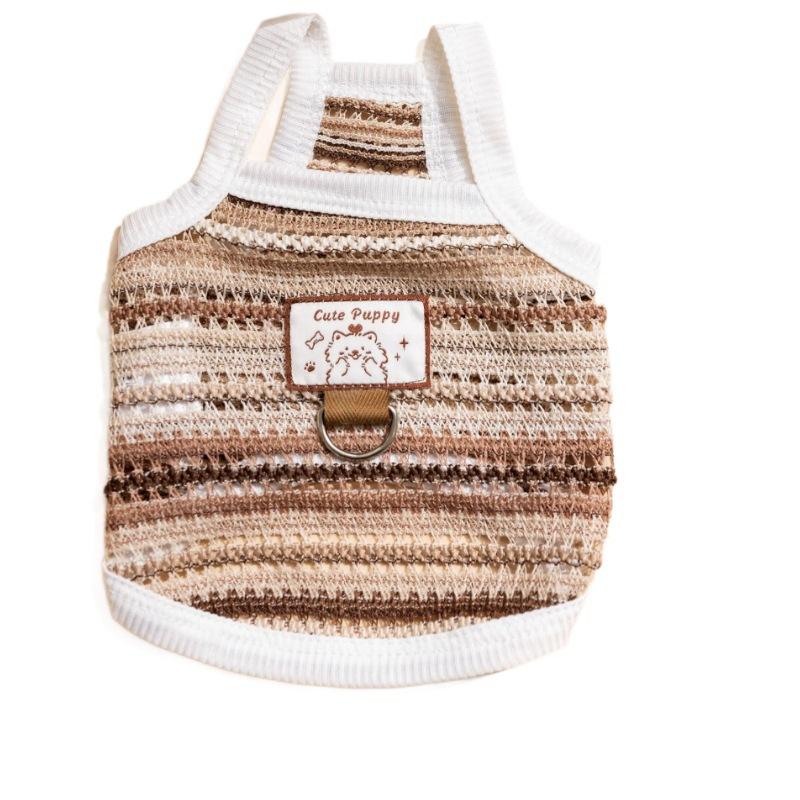 Spring and Summer Mesh and Breathable Outdoor Pet Clothes for Small Dogs, Pet Cats Clothes