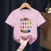 Cartoon Sprunki Cartoon Printed Summer Childrens Clothing Childrens Birthday Digital Gift Short Sleeve Top