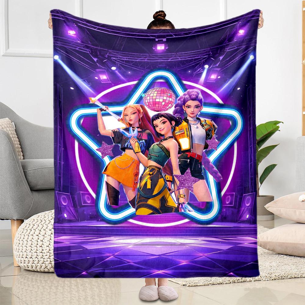 Dance Party Stars Blanket Comfortable Great for Chair Bed Couch Four Seasons Multipurpose Modern Style Best Holiday Gift for Friends Family