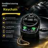 Mini Simulation Steering Wheel Keychain Children'S Car Driving Simulation Toy Decompression Keychain Pendant Backpack Decoration
