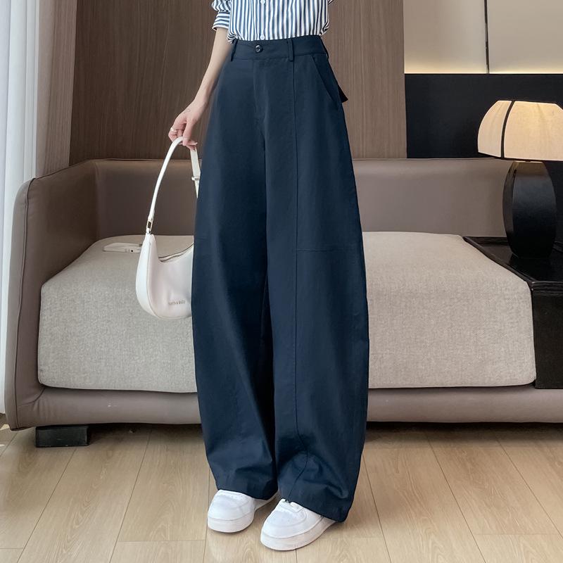 

Women s Khaki High Waist Slimming Banana Pants - Autumn 2025 Collection Small синий