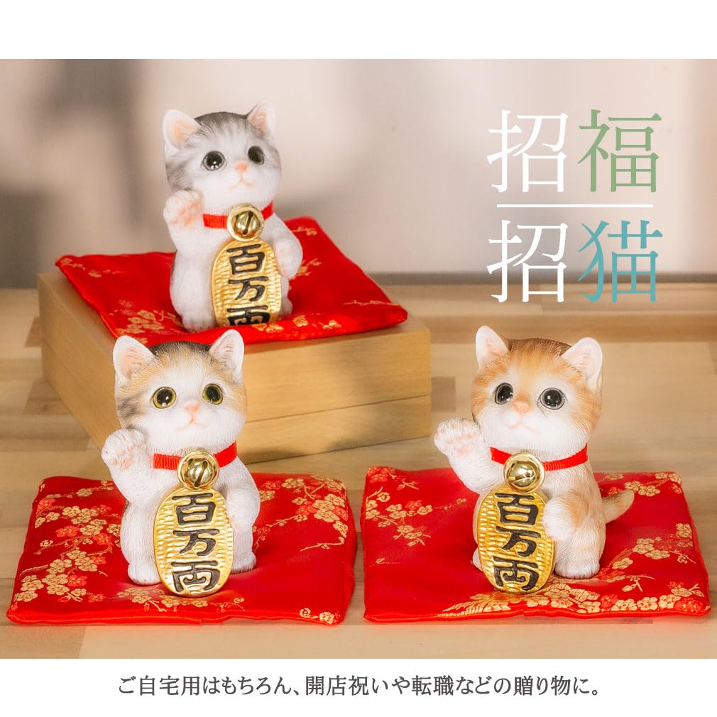 Devalier Cat Prosperous Protection from Misfortune and Good and Financial Perfect for Restaurant and New Perfect as a Tiger cb039y Maneki-neko