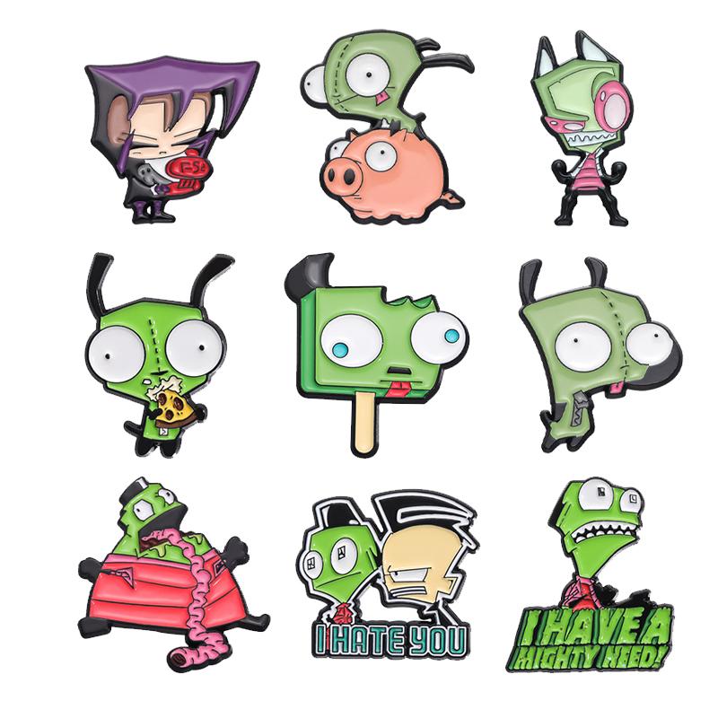 4-19pcs/set Cartoon Anime Characters Enamel Pins Custom Cute Little Monk Brooches Lapel Badges Funny Jewelry Gift for Friends