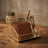 Golden Edge Business Card Holder Elegant Desk Organizer Creative Name Card Organizer  Meetings