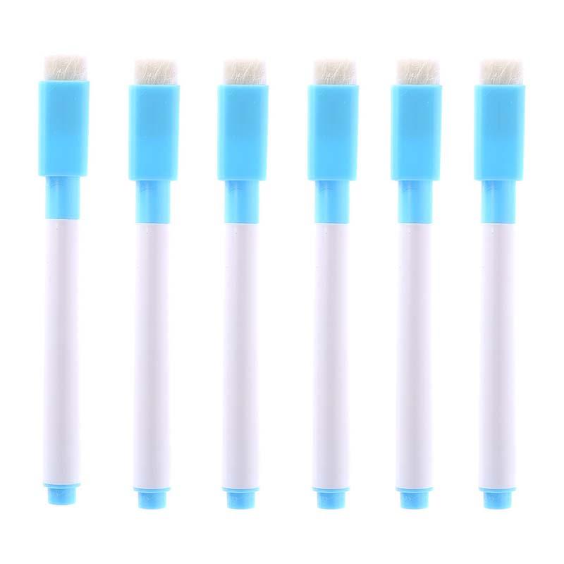 6pcs Non magnetic whiteboard penquick drying environmentally friendly small eraser pen writing stationery whiteboard accessories