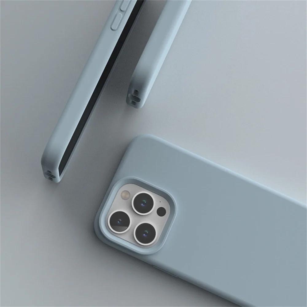 For iPhone 17 16 16Pro 15 14 Pro Max 13 12 Mini 11 Shockproof Soft Back Cover Genuine Liquid Silicone Camera Control Button Case