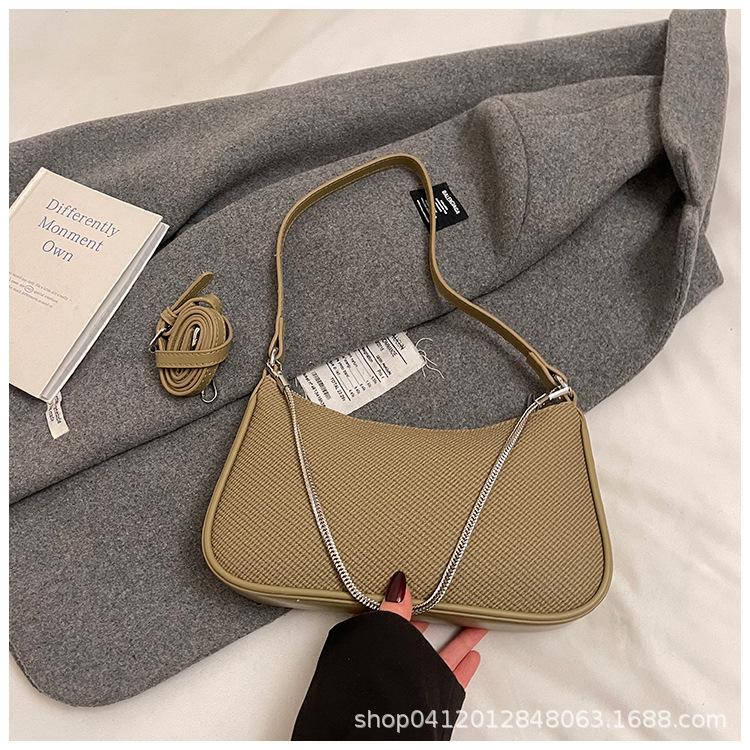 

Текстурированная сумка 2025 ранняя весна новая женская сумка ретро универсальная сумка на плечо премиальная цепочка сумка-мессенджер