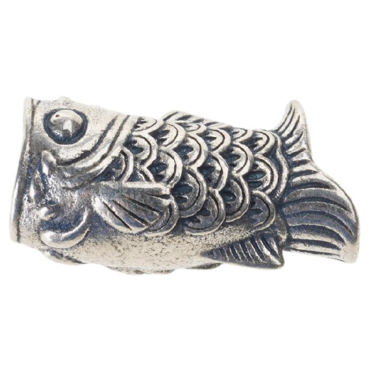 Artistic Fish Metal Beads for Creative Paracord Projects and Fashionable Jewelry Large Hole Charm Artistic Collectibles