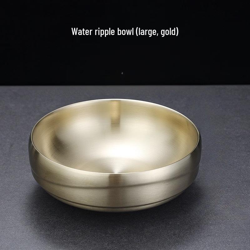 ZISIZ Gold Double-Layer Noodle Bowl