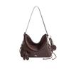 Nalandu Women's Shoulder Bag, Genuine Leather Casual Bag, Large Capacity
