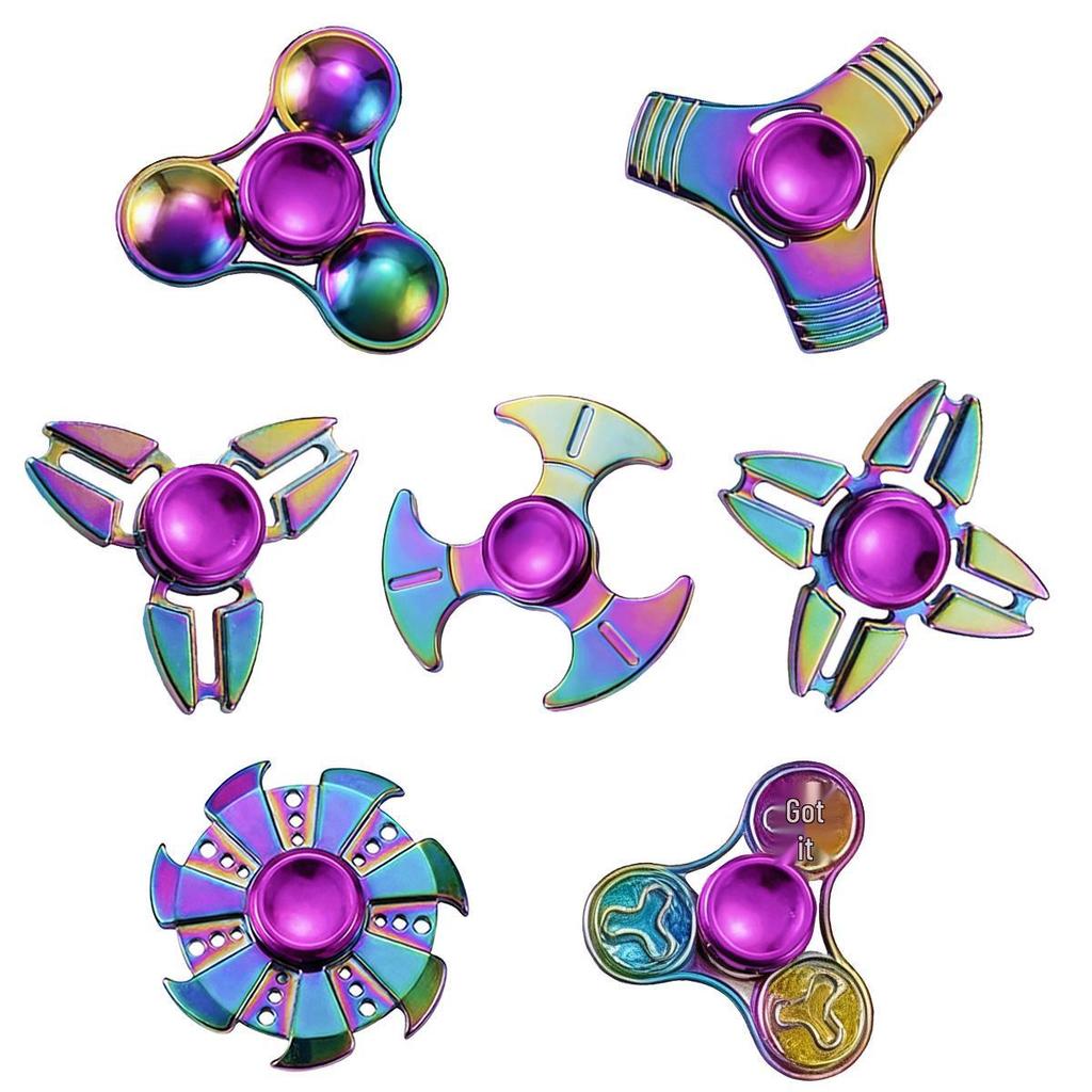Alloy Fidget Spinner Stress Relief Toy - Handheld Finger Gyroscope Spinner
