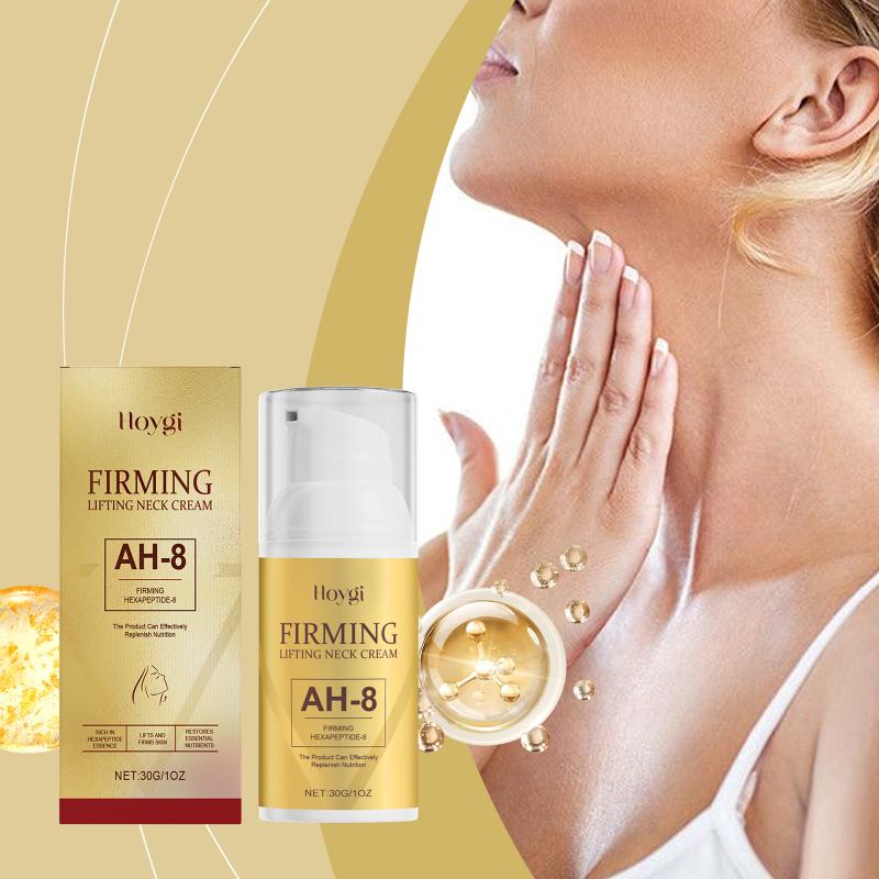 Ah-8 Firming Neck Cream Hexapeptide Moisturizing Tighten Wrinkle Reduction Hyaluronic Acid Neck Lotio