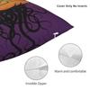 Custom Halloween Punkin Monsta Jack O Lantern Pillow Case 40X40Cm Pumpkin Spooky Cartoon Cushions Cover Square Pillowcase