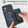 For Samsung Galaxy A54 5G Magnetic Case TPU + PU Leather Phone Back Cover with Detachable Card Holder