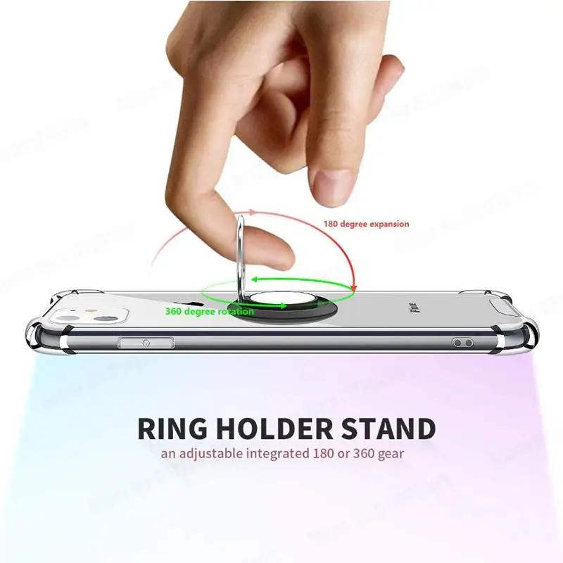 Geldbörse Kartenschlitz Transparente Handyhülle Für Redmi Note 15 Pro Plus Ringständer Halter Weiche Silikonhülle Für Redmi Note 14 13 4G