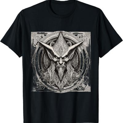 Horreur Gothique Diable Démon Occulte Effrayant Halloween Vintage T-Shirt