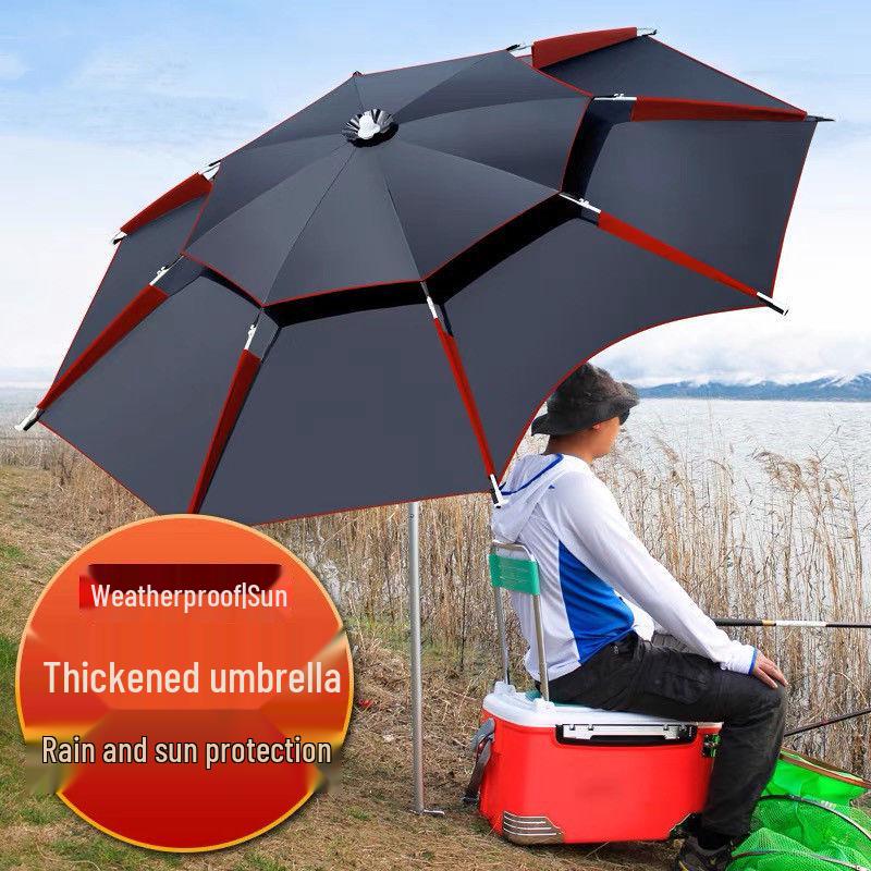 Summer Fishing Sunshade Umbrella - Large, UV Protection