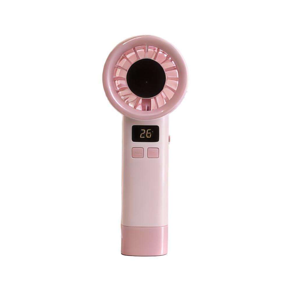 

USB Rechargeable Mini Bladeless Personal Fan 199 Wind Speeds Highspeed Cooling Fan Travel розовый