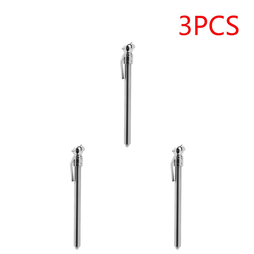 

1-5 Pcs Portable Stainless Steel Pen Shaped Car Silver Vehicle Tire Air Pressure Test Meter Gauge for Universal Car
