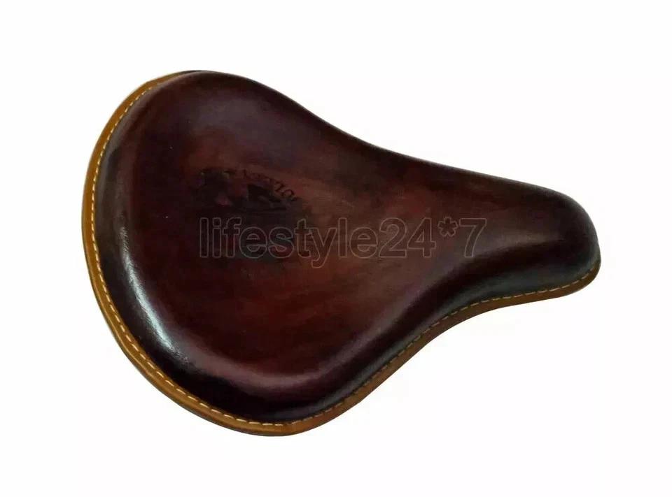 Fit For Royal Enfield Classic 350cc 500cc Front and Rear Leather Seat Brown
