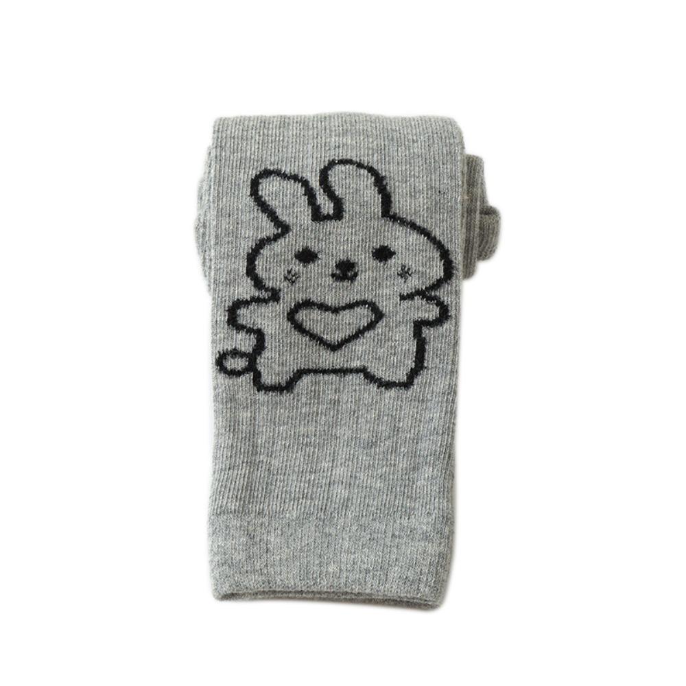 Cartoon Bear Children's Cropped Pants Elastic Waist Kids Skinny Pants  Spring Autumn
