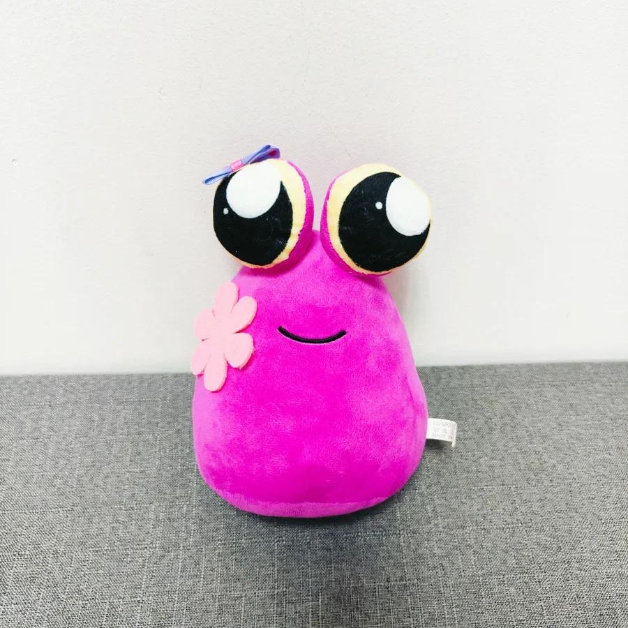 8,6 palce/22 cm Pou Mimozemšťan Plyšák Růžová Usmívající se Tvář Plyšová Hračka Furdiburb Emoce Mimozemšťan Velké Oči Plyšák Plyšové Zvířátko Panenka Pou