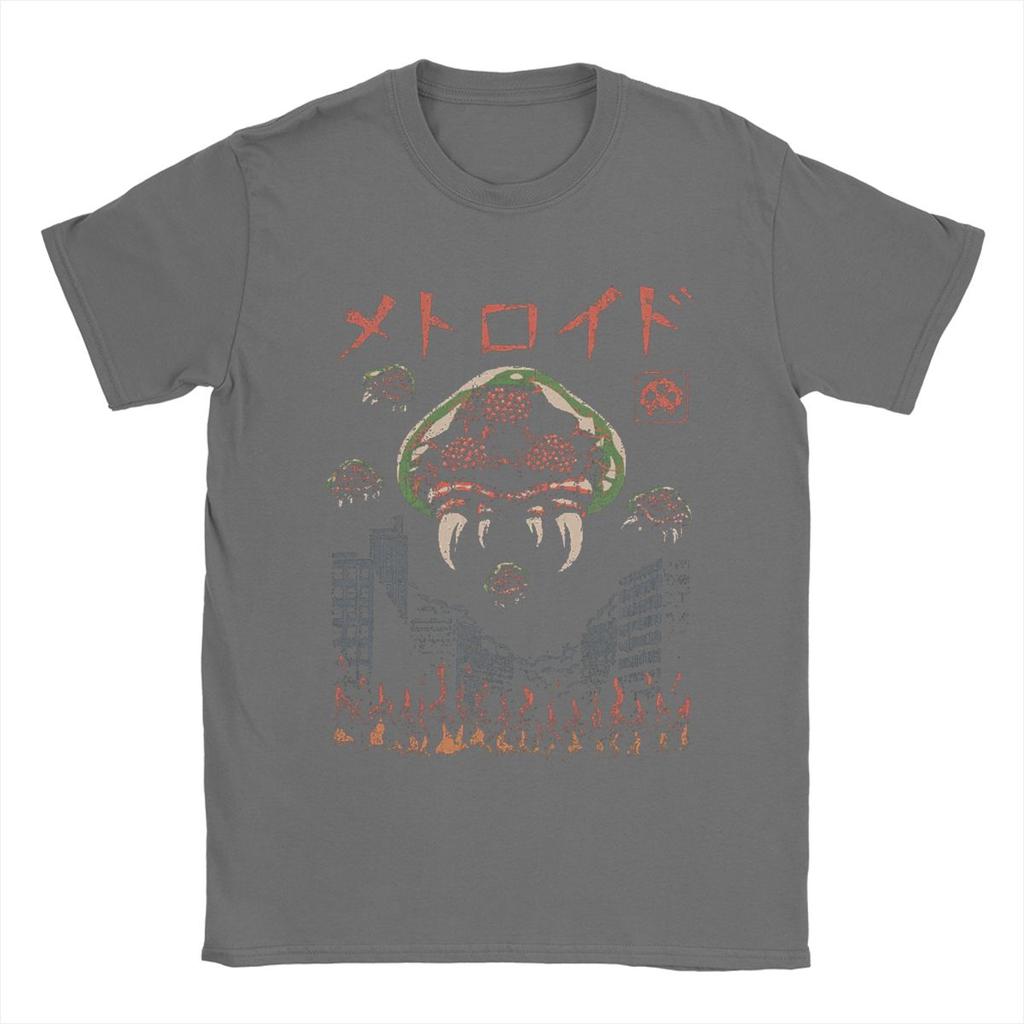 Tricou Super Metroid parazit Kaiju pentru bărbați joc creativ bumbac pur tricou mânecă scurtă tricouri grafice imprimate topuri