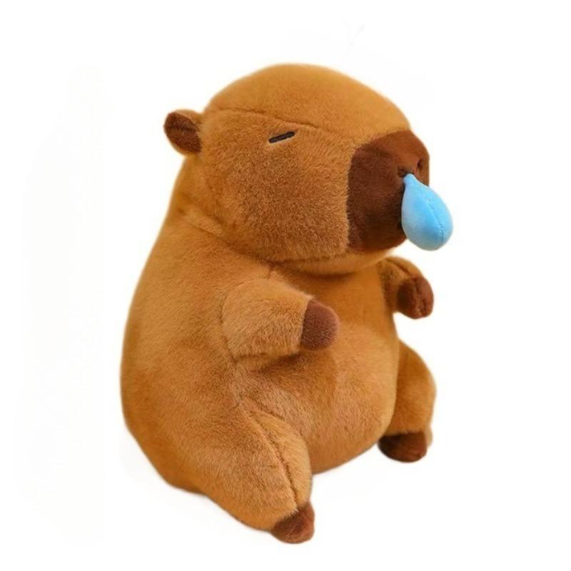 1-3pcs Big Snot Capybara Plush Toy Cute Capibara Stretch Snot Funny Fluffy Doll Kawaii Stuffed Animals Birthday Gift Home Decor