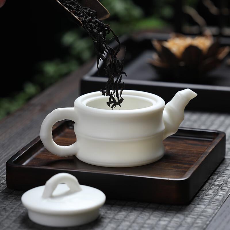 MULTIPOTENT Jade White Ceramic Kung Fu Teapot