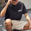 Vans Classic Letter Print Pullover Loose Round Neck Short Sleeve T-Shirt Unisex Tops Black VN000905BLK