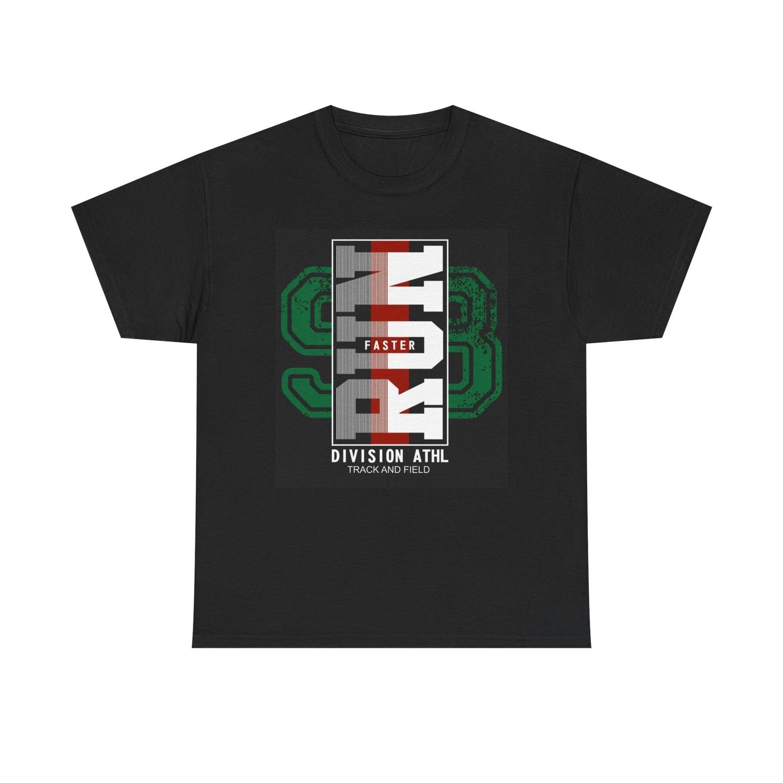 

Run Faster Graphic T Shirt Track And Field Unisex Heavy Cotton Tee S