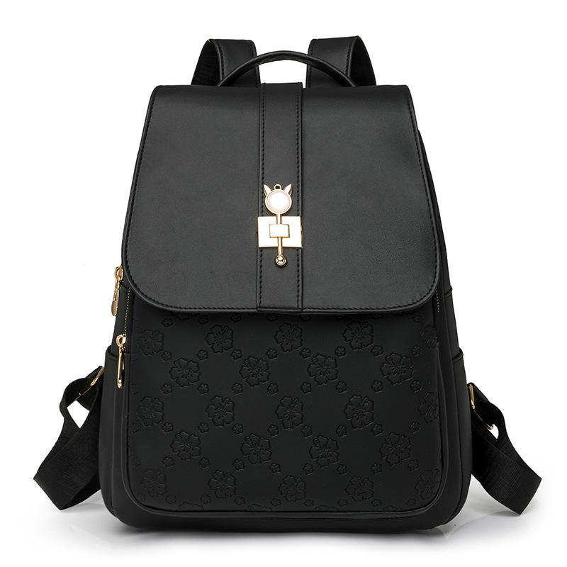 Backpack women's new Korean version of simple and fashionable women's backpack commuting versatile large-capacity shoulder leisure bag