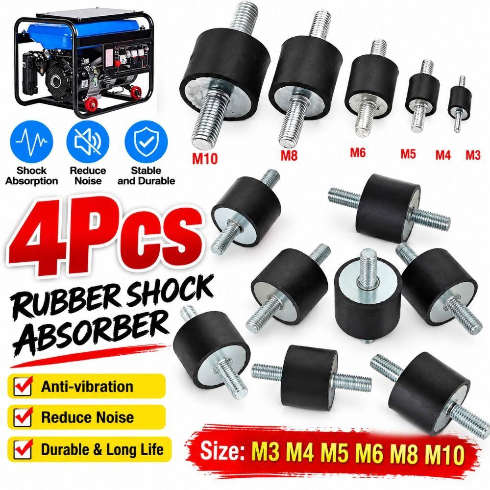 Rubber Silentblock Bobbin Mount Male Thread Shock Damper Mount for Marine Automotive Use