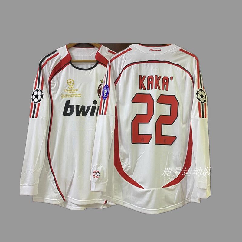 Vintage Futbol Forması Uzun Kollu Klasik Milli Takım Gömleği Beckham Zidane C Ronaldo Retro Futbol Üstü