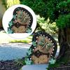 Fairy House Accessories Fairys Door Desk Ornament Vintage Wood Miniature Fairy Garden Door