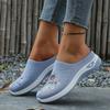 Easy Slip-On Lazy Slides Chinese Style Mesh Upper Shoes Spring Summer Outdoor Home Casual, Women Shoes(The Sizing Runs Big)