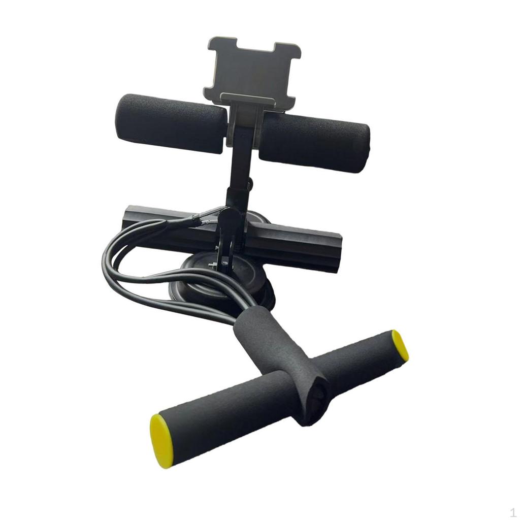 Abdominal Bar Exercise Sit-Up with Steel Tube Latex Foam Adjustable Resistance Stable