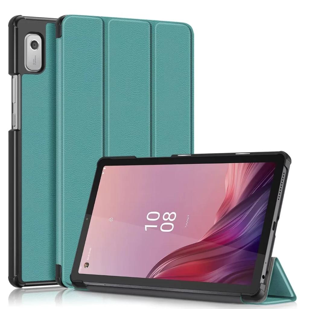 New Tablet Cover for Lenovo Tab M9 2023 Case TB310FU TB310XC 9.0 Inch PU Leather Magnetic Tri-Fold Stand Funda Coque+Film+Pen