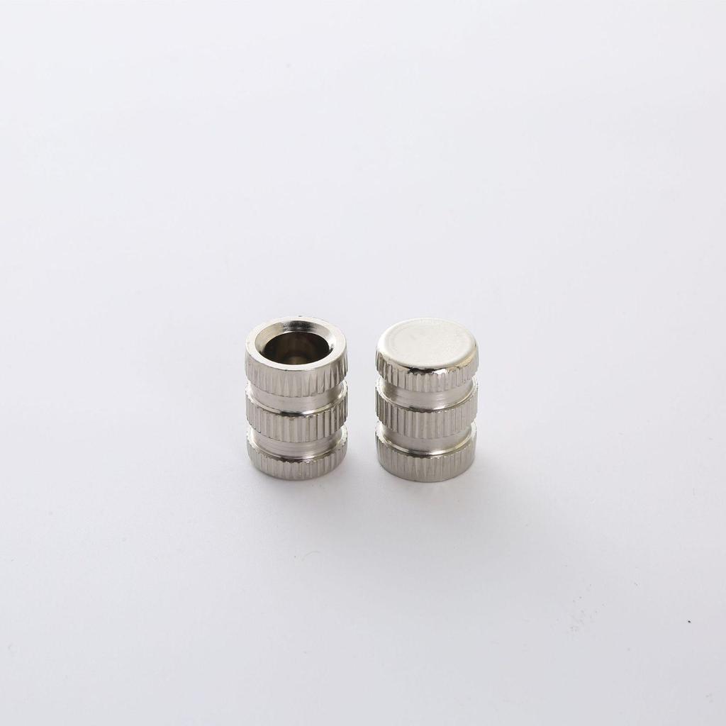 Galvanized Iron Hand-Tightened Knurled Slot Nut with Custom Length Mesh Texture & Internal Thread for Injection Molding