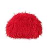 Portable Kiss Lock Clutch Bag Spicy Girl Fluffy Bag Retro Evening Bag  Mobile Phone Bag